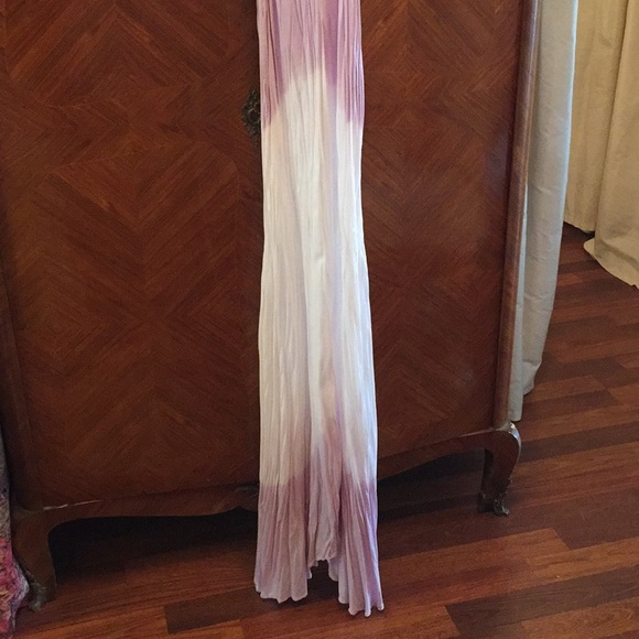 Charlie Joe purple, white dress 100% Rayon. - Picture 2 of 8